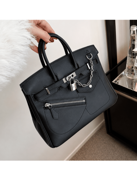 [에르메스] 버킨 Rock 25cm Swift/ Noir - Silver