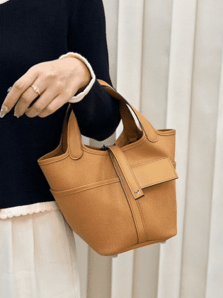 [에르메스] 피코탄 Lock 18cm Canvas With Swift
