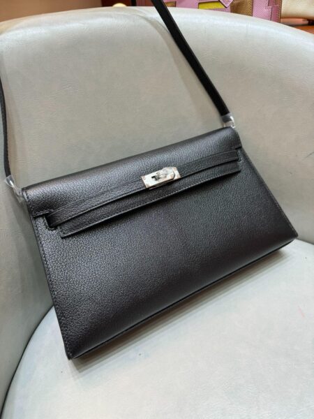 [에르메스] 켈리 Elan 27cm Chevre Silver