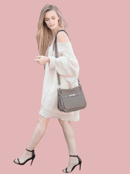 [에르메스] 집시에르 28cm Clemence Silver