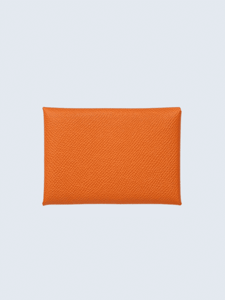 [에르메스] Calvi Duo 컴팩트 카드 홀더 Epsom - Silver H085238CK (11 COLORS)