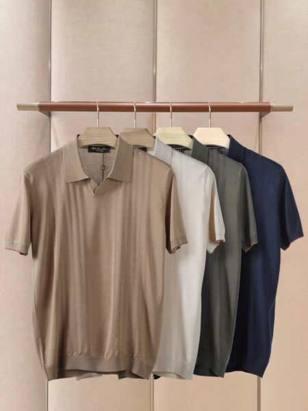 [로로피아나] 폴로 니트 탑 (4 COLORS)