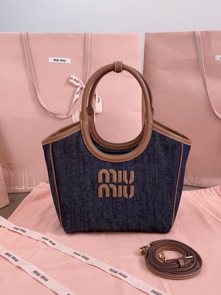 [미우미우] IVY denim bag