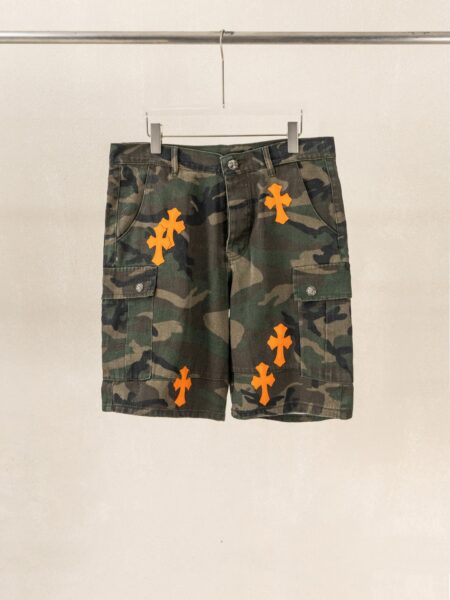 [크롬하츠] 오렌지 패치 카고 반바지