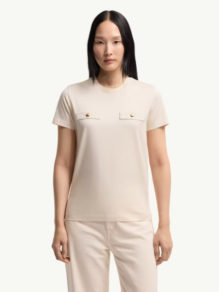 [몽클레어] 모크 포켓 디테일 코튼 티셔츠 (3 COLORS)