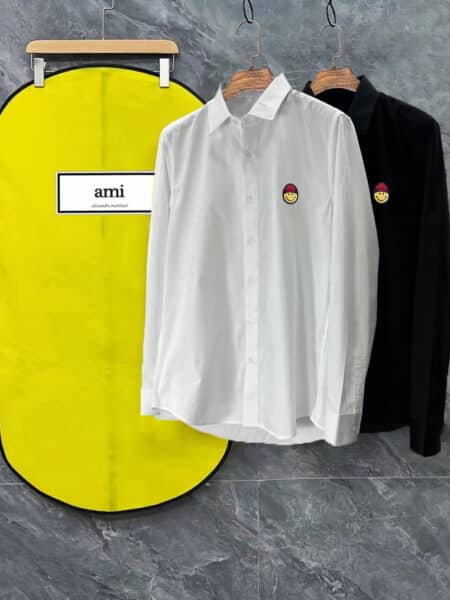 [아미] 파리 스마일리 로고 셔츠 (2 COLORS)
