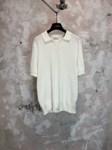 [브루넬로 쿠치넬리] 오픈칼라 니트 폴로 셔츠 (2 COLORS)