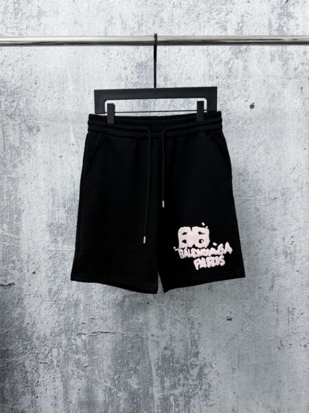 [발렌시아가] 그래피티 로고 블랙 반바지
