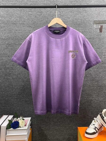 [발렌시아가] DIY 메탈 로고 반팔 티셔츠 (4 COLORS)