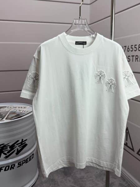 [크롬하츠] 크로스 패치 반팔 티셔츠 (2 COLORS)