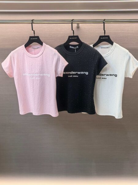[알렉산더왕] 로고 인벨리시드 크롭 티셔츠 (3 COLORS)