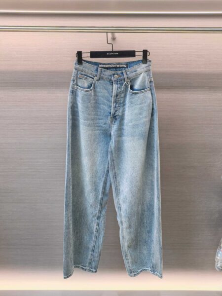 [알렉산더왕] 와이드 레그 데님 팬츠