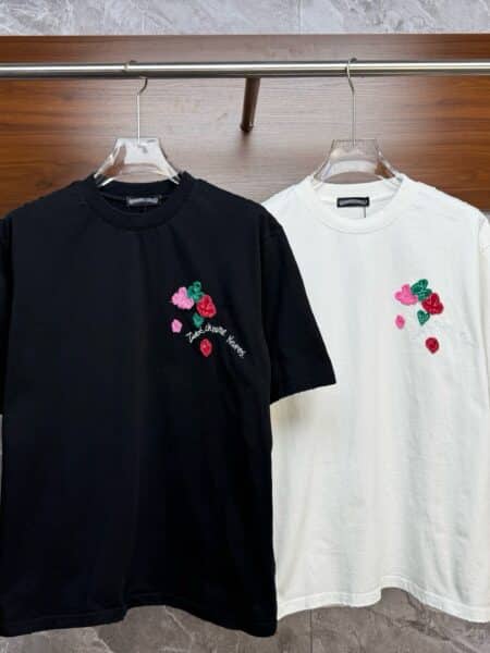 [크롬하츠] 올오버 레더 크로스 패치 티셔츠 (2 COLORS)