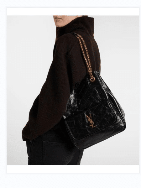 [생로랑] 빈티지 가죽 소재 NIKI Multipocket 쇼핑 백 8622950