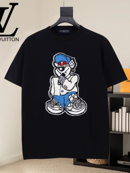 [루이비통] 자카드 카툰 마우스 반팔 티셔츠 (2 COLORS)
