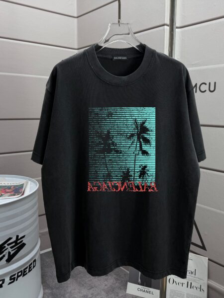 [발렌시아가] 미러 로고 팜트리 티셔츠 (4 COLORS)