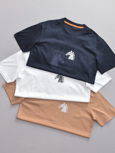 [에르메스] 더블 호스 헤드 반팔 티셔츠 (3 COLORS)