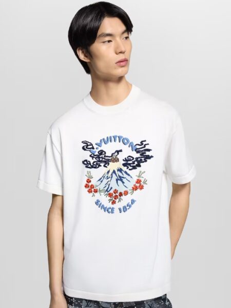 [루이비통] 쇼트 슬리브드 니티드 크루넥 티셔츠 1AIMAS