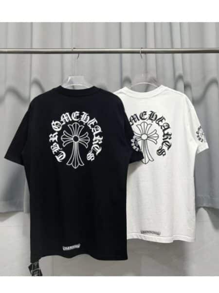 [크롬하츠] 백 로고 서클 크로스 반팔 티셔츠 (2 COLORS)