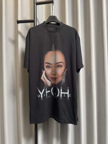 [발렌시아가] 양자경 미셸 여 프린트 반팔 티셔츠