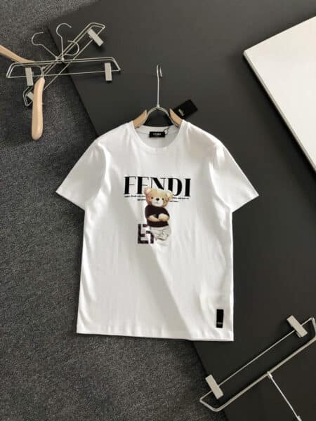 [펜디] 로고 테디베어 프린트 티셔츠 (2 COLORS)