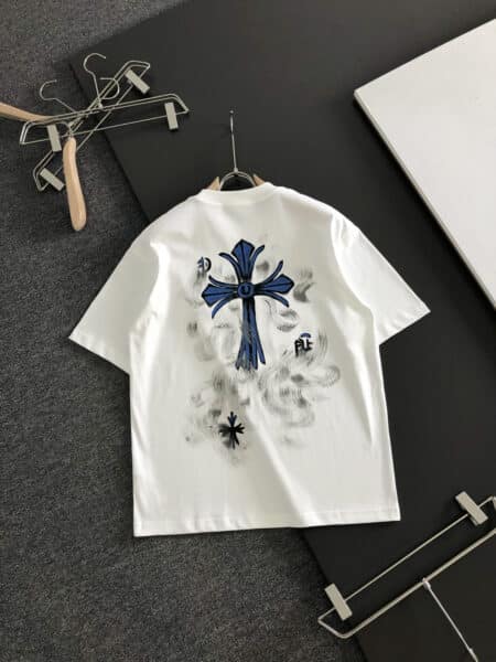 [크롬하츠] 크로스 스모크 프린팅 반팔 티셔츠 (2 COLORS)