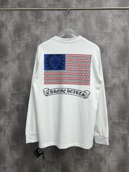 [크롬하츠] USA 플래그 롱슬리브 티셔츠 (2 COLORS)