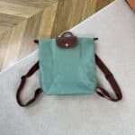 Mint Green 브라운 가죽 덮개