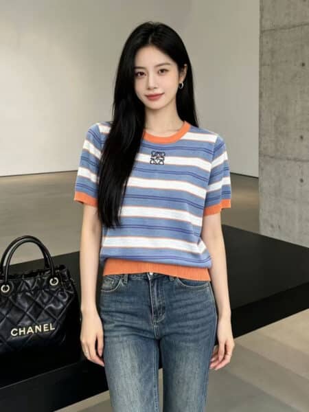 [로에베] 스트라이프 니트 스웨터