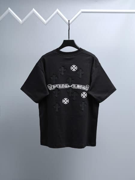 [크롬하츠] 세메터리 크로스 패치 반팔 티셔츠 (2 COLORS)