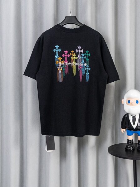 [크롬하츠] 멀티 컬러 크로스 티셔츠 (2 COLORS)