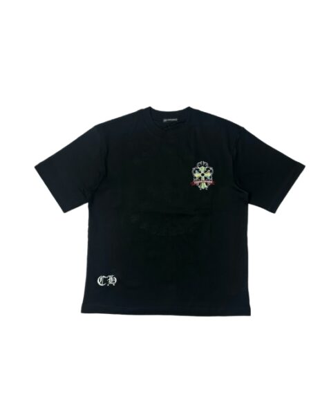 [크롬하츠] 크로스 자수 반팔 티셔츠 (2 COLORS)