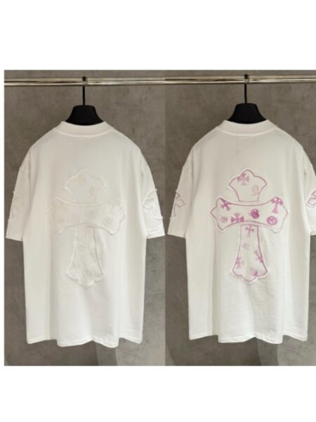 [크롬하츠] UV 변색 크로스 패치 반팔 티셔츠 (2 COLORS)