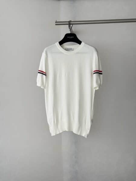 [톰브라운] RWB 스트라이프 니트 티셔츠 (3 COLORS)