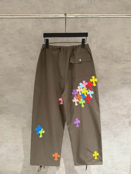 [크롬하츠] 멀티 컬러 크로스 패치 와이드 팬츠 (5 COLORS)