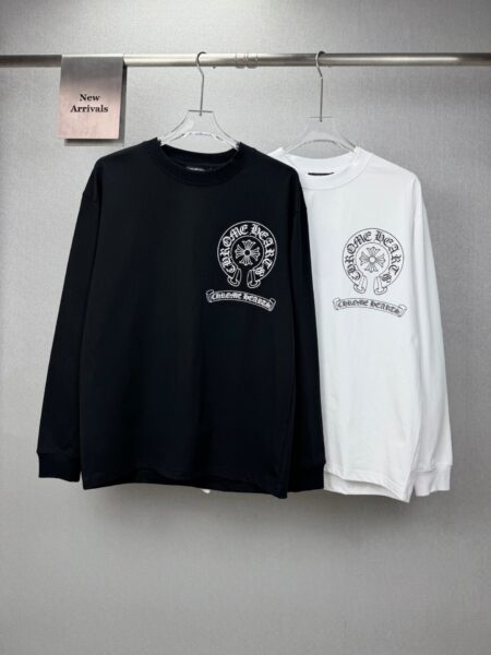 [크롬하츠] 홀스슈 로고 긴팔 티셔츠 (2 COLORS)