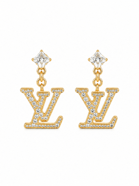 [루이비통] 레이디 LV 크리스탈 드롭 귀걸이 M01844 (2 COLORS)
