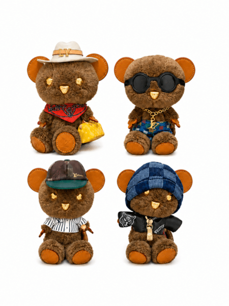 [루이비통] 루이스 베어 베이스볼 플러피 백참 브라운 M03178 (4 COLORS)