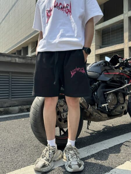 [발렌시아가] 로고 스웨트 반바지 (2 COLORS)