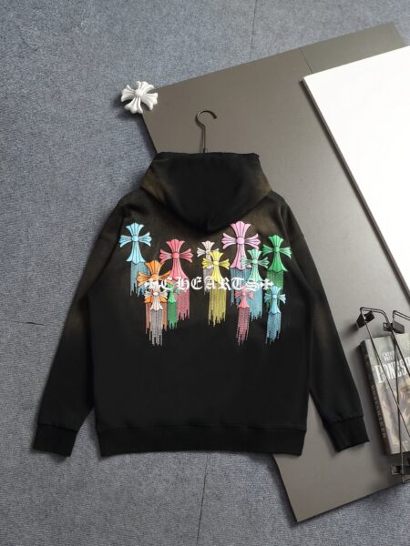 [크롬하츠] 멀티 컬러 크로스 후드티 (3 COLORS)
