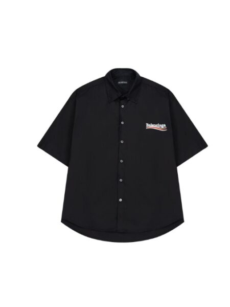 [발렌시아가] 웨이브 로고 자수 셔츠 (2 COLORS)