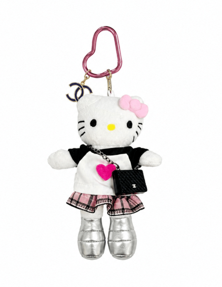 [샤넬] 스타일 헬로키티 인형 키홀더