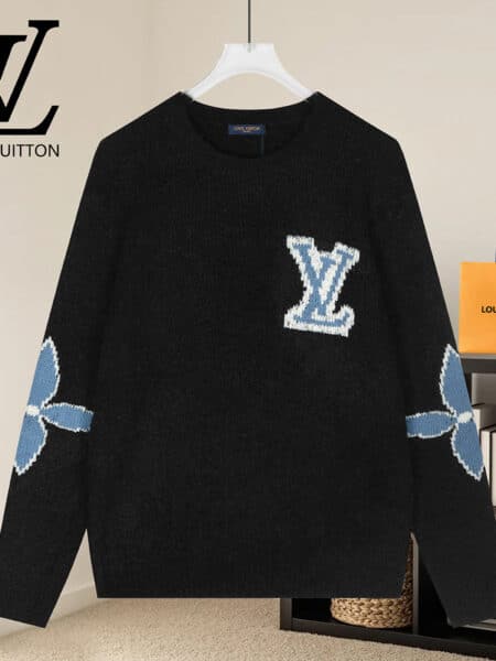 [루이비통] LV 이니셜 모노그램 플라워 크루넥 니트 스웨터