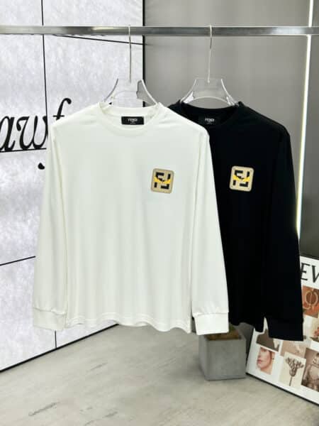 [펜디] FF 로고 패치 롱슬리브 티셔츠 (2 COLORS)