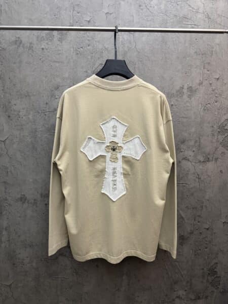 [크롬하츠] 크로스 패치 롱슬리브 티셔츠 (3 COLORS)