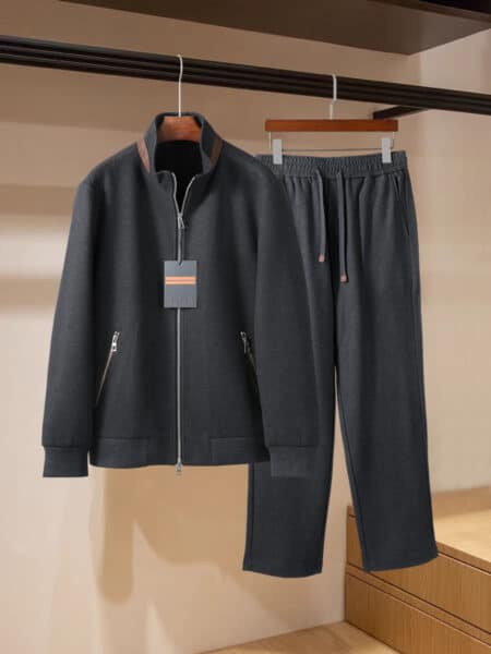 [제냐] 26FW 니트 집업 트레이닝 세트 (3 COLORS)