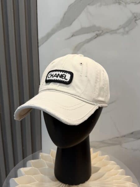 [샤넬] 로고 패치 베이스볼 캡 (3 COLORS)
