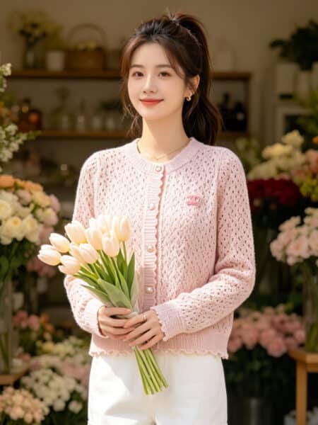 [샤넬] 오픈 니트 가디건 (3 COLORS)