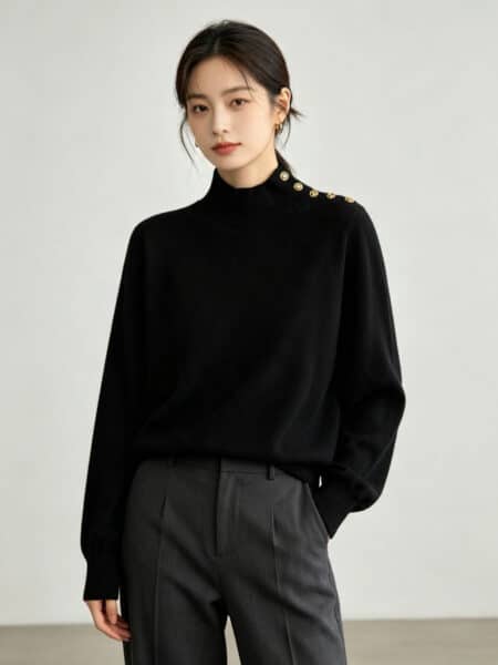 [샤넬] 롱슬리브 터틀넥 풀오버 (2 COLORS)