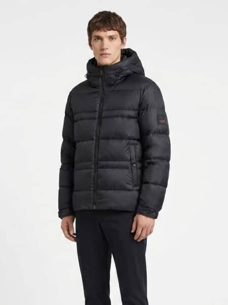 [제냐] 후디드 퍼퍼 재킷